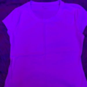 Normal U neck White T